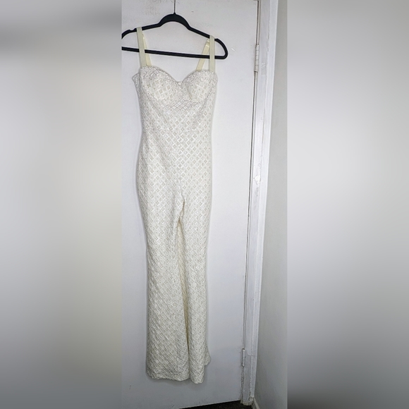 Nadine Merabi Hailey White Jumpsuit | NWT - Picture 11 of 16